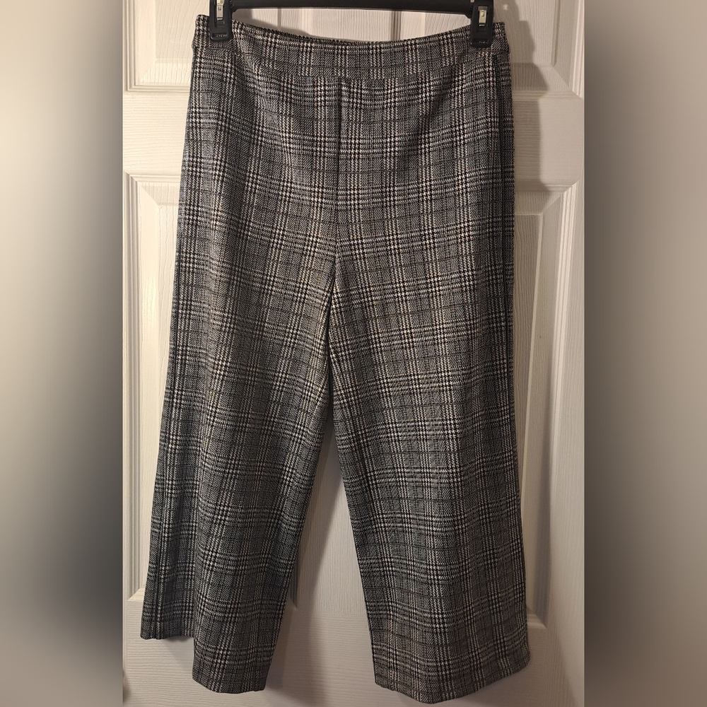 Black Herringbone Trousers Stove Pipe Legs